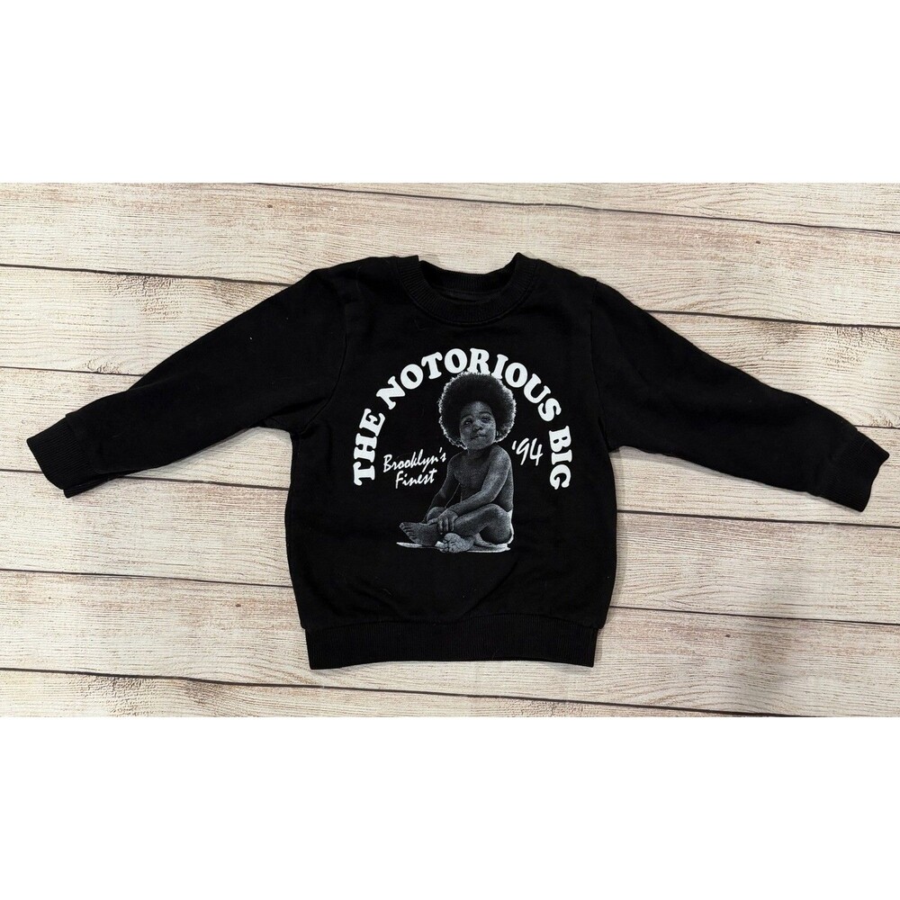 NOTORIOUS BIG Brooklyn's Finest '94 Pullover SWEATSHIRT Baby 3T Biggie B.I.G.